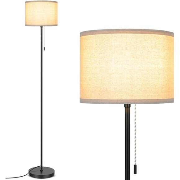 FOLKSMATE Floor Lamp for Living Room, LED Modern Simple Standing Lamps, Tall - Picture 6 of 6